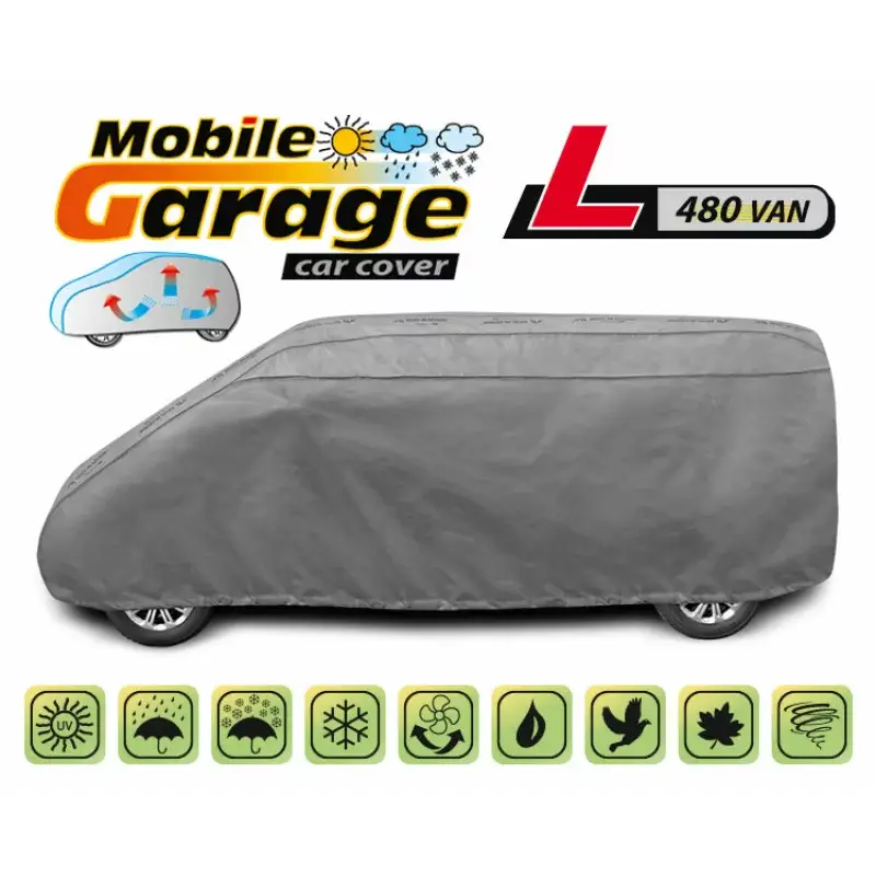 Prelată auto completă Mobile Garage L480 pentru van, impermeabilă Plată sigură