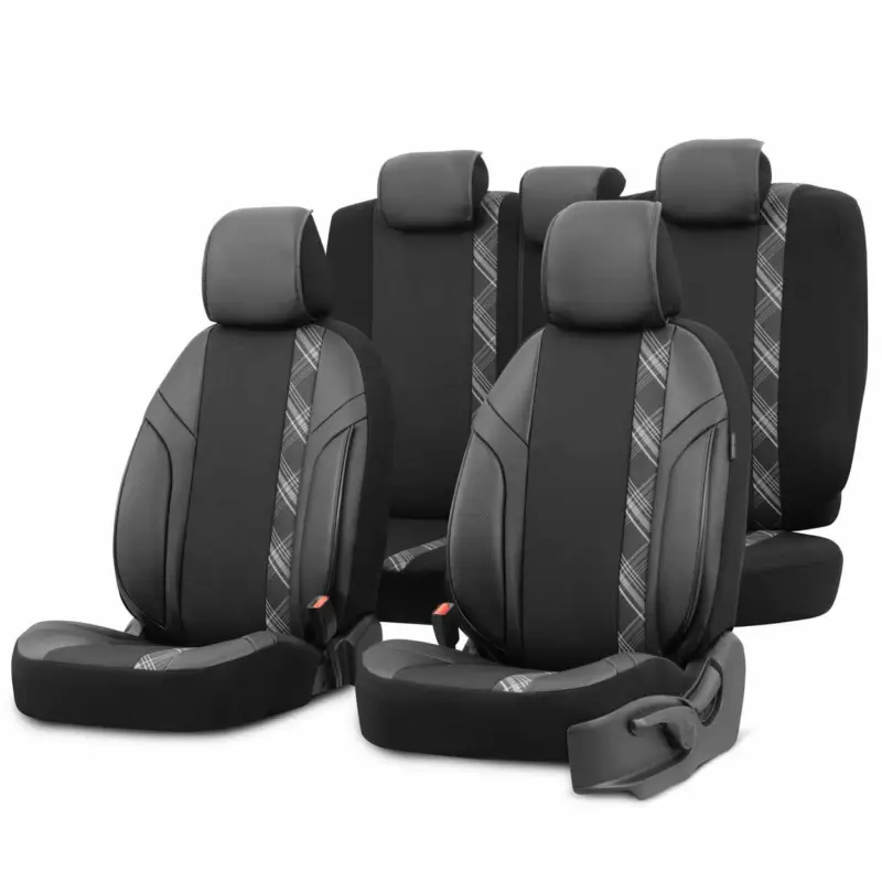 Cumpără acum Set huse scaune auto universale OTOM HORIZON negru/fumuriu, premium