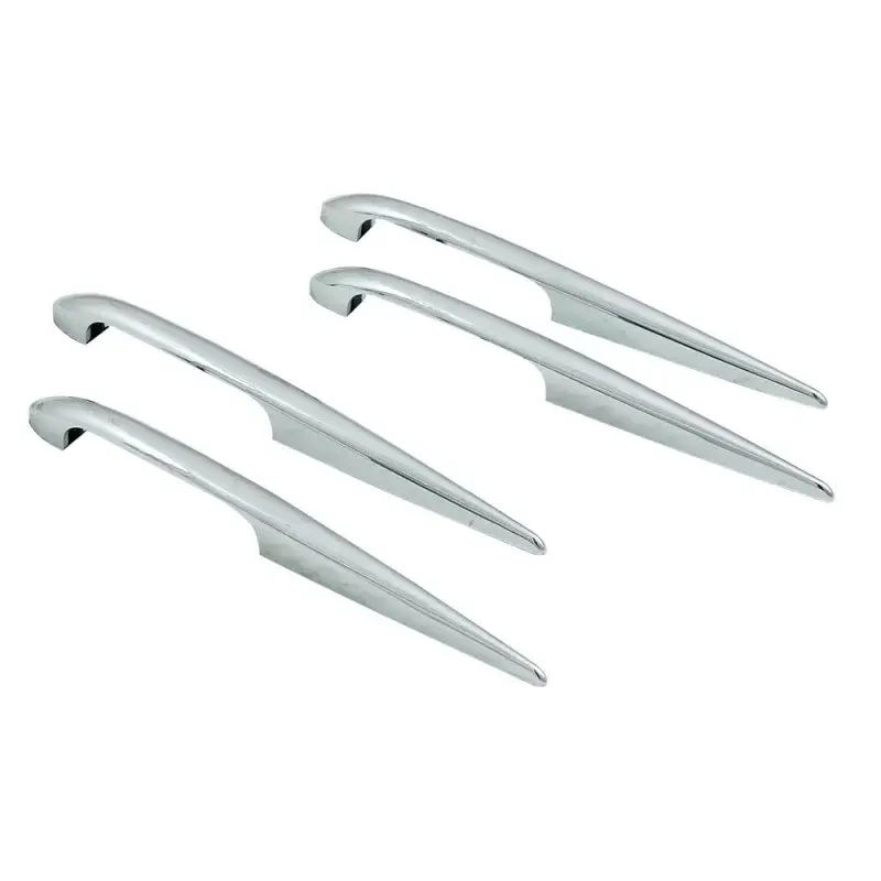 Set aripioare auto pentru styling exterior, crom, 4 buc, 140 mm Ieftin