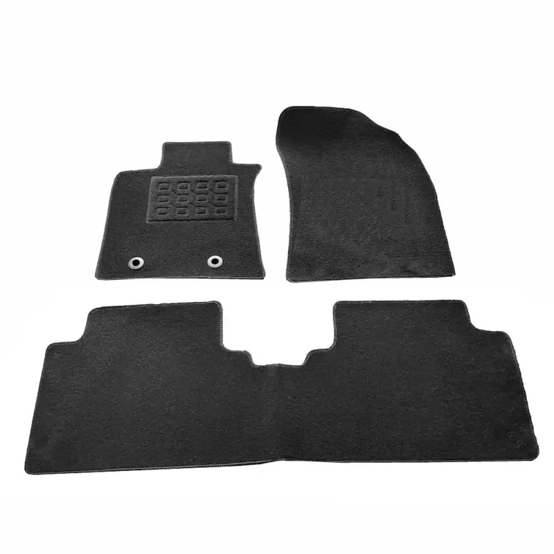 Premium Covorase mocheta Toyota Avensis 3 Facelift 2011-2015 Sedan, negre, 4 piese