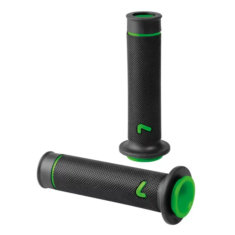 Mânere ghidon moto universale Sport-Grip, 2 bucăți, negru/verde Plată securizată