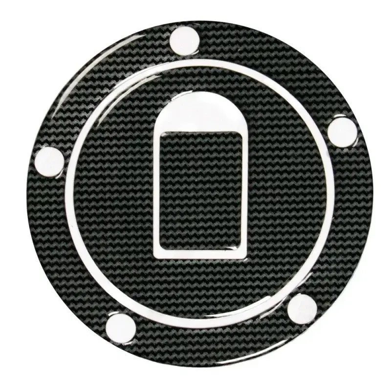 Ofertă specială Autocolant protector buson rezervor motocicletă Kawasaki, carbon, 5 găuri