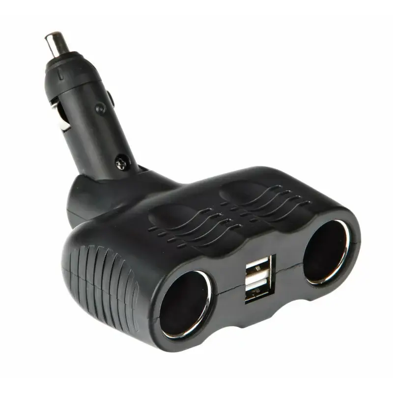 Disponibil imediat Priza dubla auto rabatabila 12/24V cu 2 porturi USB Duo-4