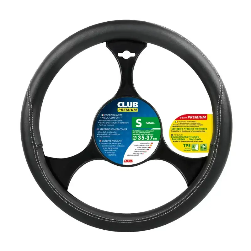 Manson volan premium negru S 35-37 cm din imitatie piele Premium