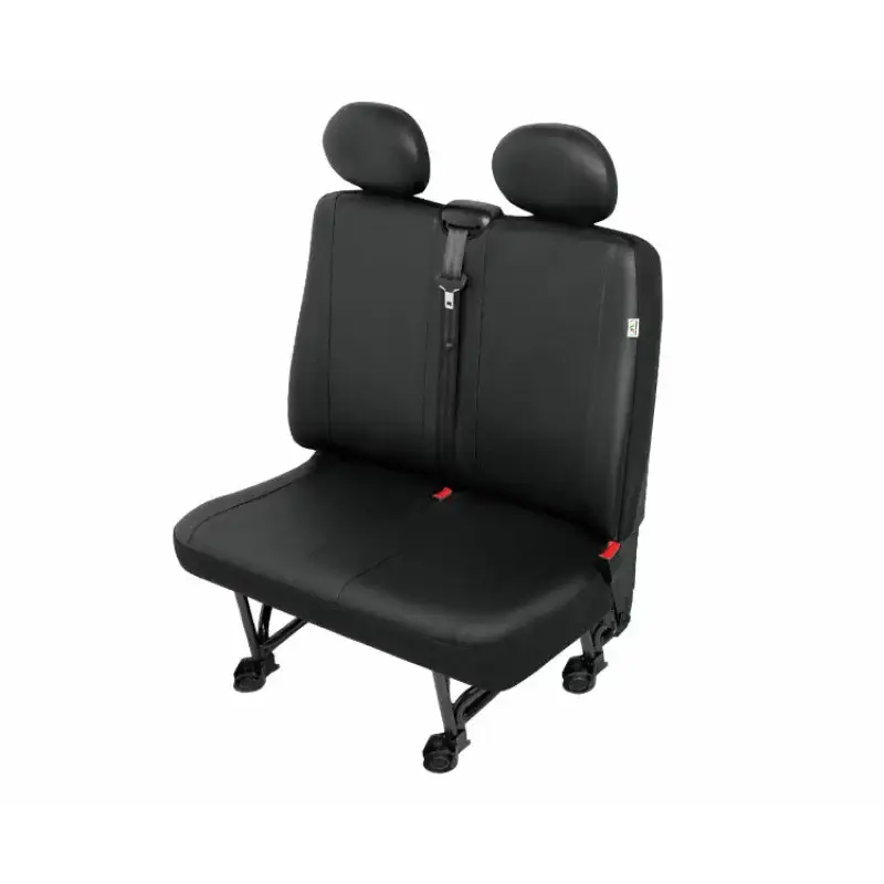 Huse scaun furgoneta 2 locuri DV2-L din imitatie piele neagra Preferatul clienților