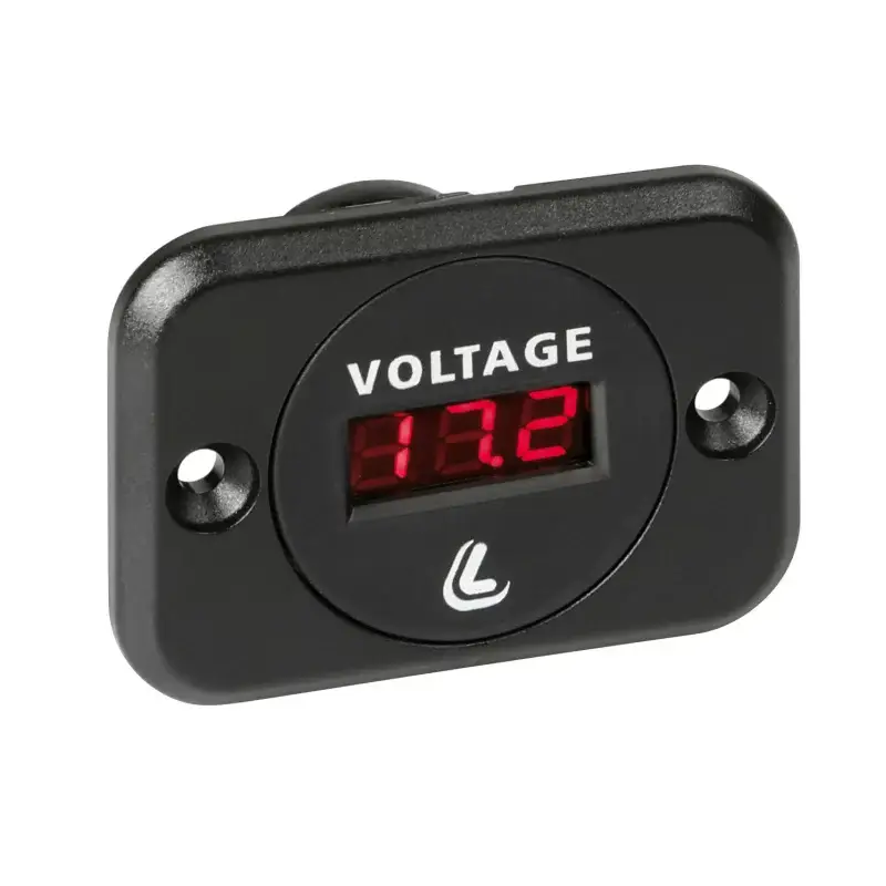 Ofertă limitată Voltmetru digital pentru acumulator 6-30V, montaj îngropat, Lampa Ext-9