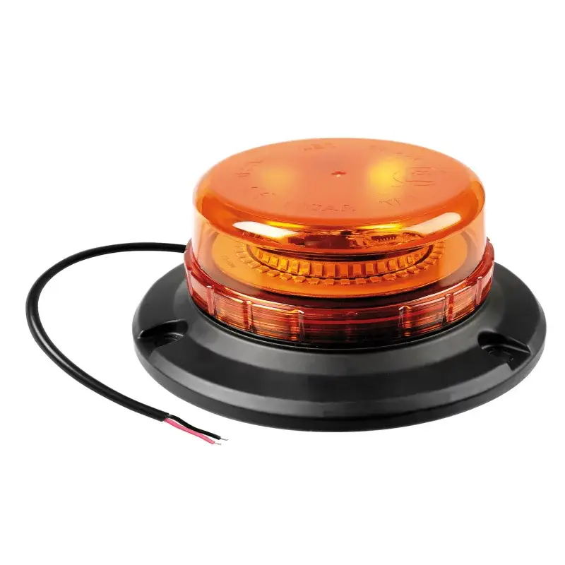 Nu rata Girofar stroboscopic LED galben 12/24V omologat, 45 LED-uri, 150 mm
