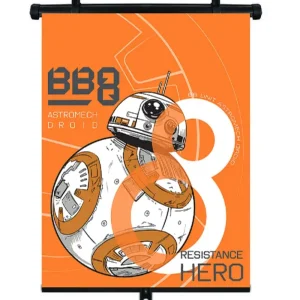 Doar azi Parasolar auto lateral Star Wars BB-8 35x45 cm, tip roletă, 1 buc