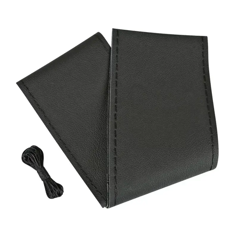 Promoție Husă volan camion din piele autentică Premium, M, Ø 44-46 cm, negru
