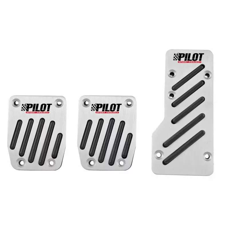 Retur ușor Acoperitori pedale auto Race 2 din aluminiu cu inserții antiderapante