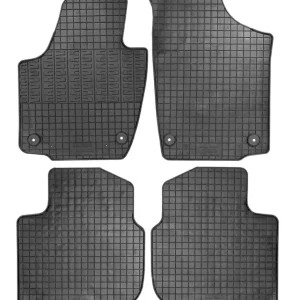 Set covorașe auto din cauciuc pentru Seat Toledo și Skoda Rapid, negre Discount