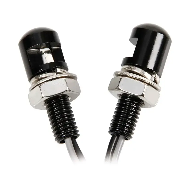 Șuruburi M8 cu LED albastru pentru motocicletă, negre, 12V, set 2 buc Discount