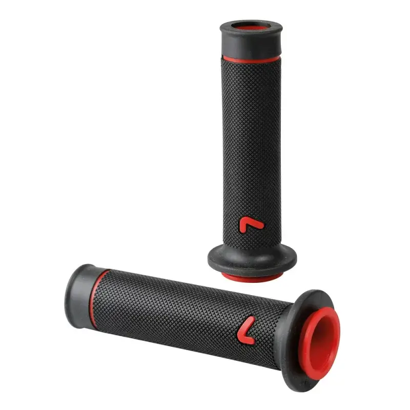 Ofertă specială Mânere ghidon motocicletă universale Sport-Grip, negru/roșu