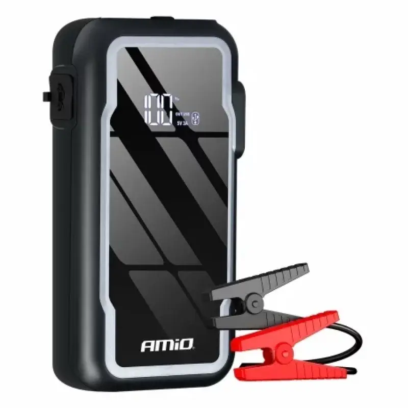 Cumpără online Robot de pornire auto portabil 3 in 1 cu LED si Powerbank 12V 12Ah 1600A Amio
