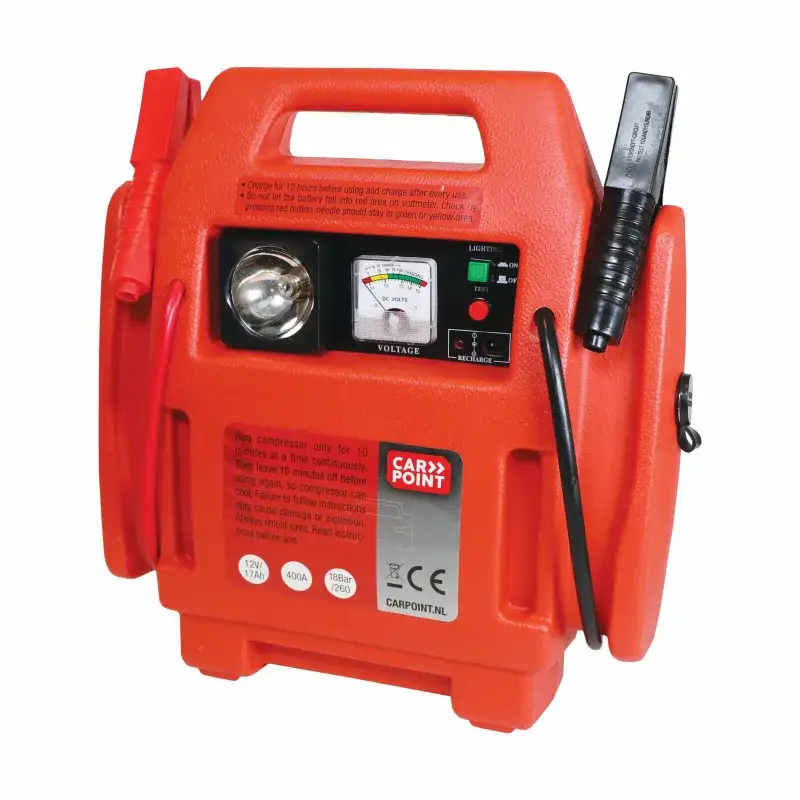 Preferatul clienților Robot de pornire auto cu compresor Carpoint 12V, 400A, 18 bar