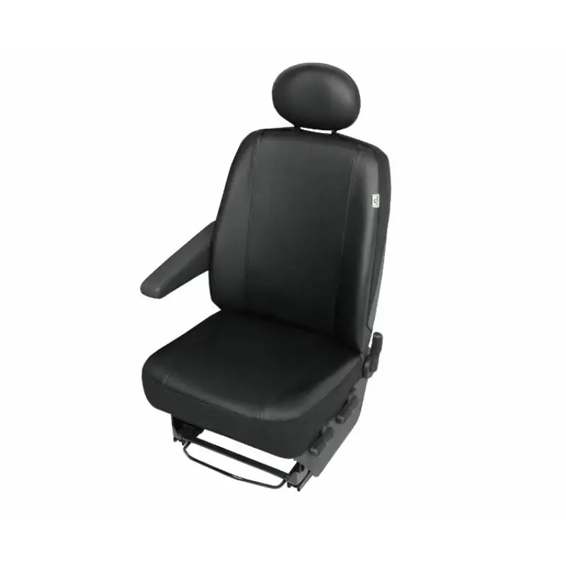 Preț promoțional Husă scaun furgonetă 1 loc Practical DV1-L din piele ecologică neagră