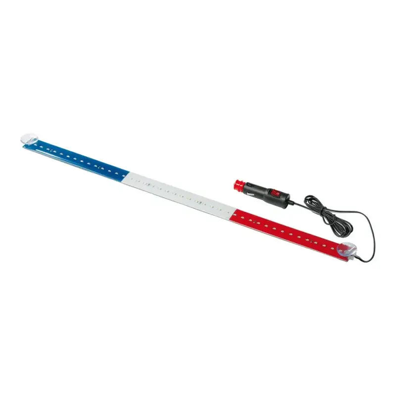 Livrare expres Bandă LED 42 LED 60 cm 24V cu steag Franța pentru parbriz