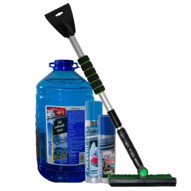 Pachet iarna degivrare auto Premium cu solutie -40°C si accesorii, 4 piese Reduceri