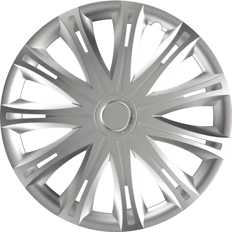 Plată sigură Set 4 capace roti auto Spark 17 inch, argintii, din ABS rezistent