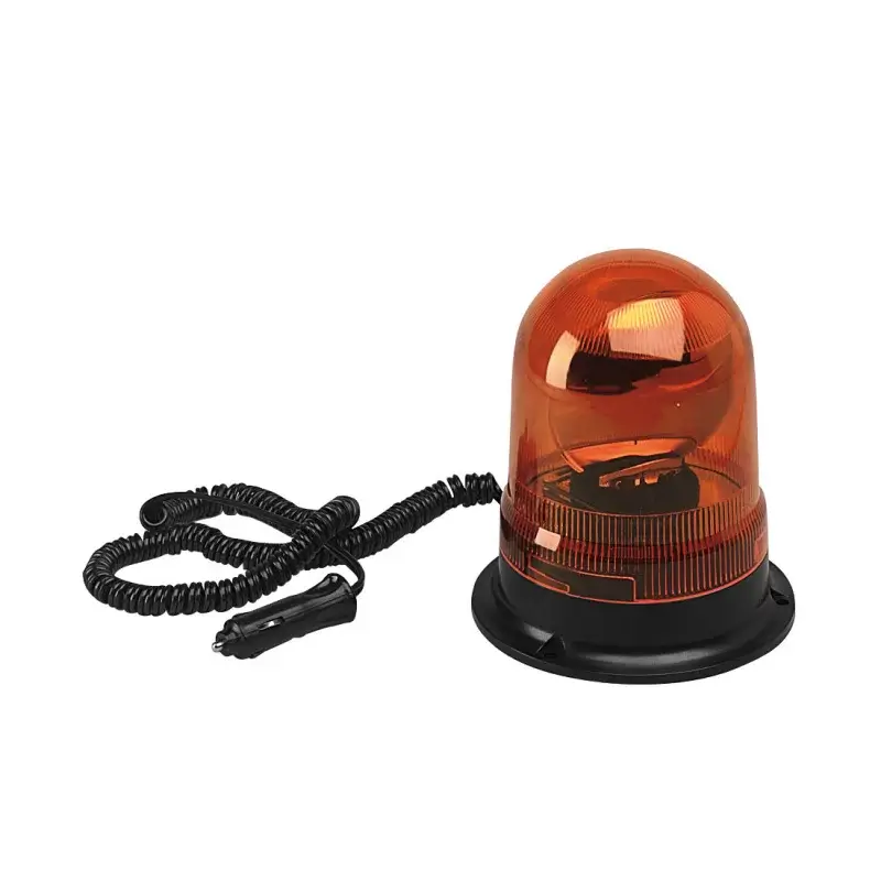 Girofar galben cu magnet, bec halogen H3, alimentare 12V Reduceri