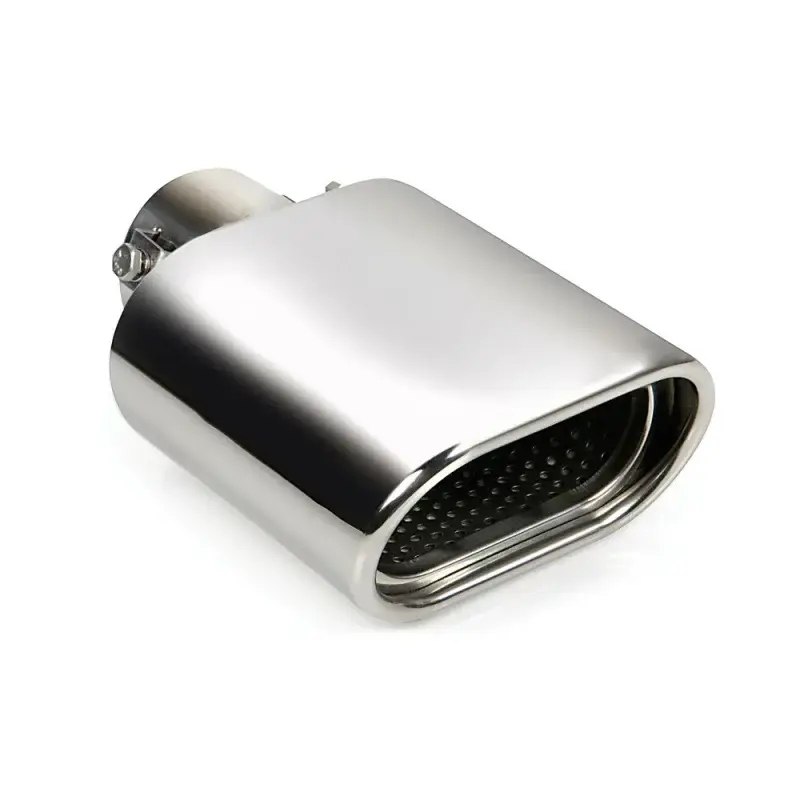 Ornament tobă eșapament TS-57 din inox lustruit, sunet sport, Ø32-45 mm Livrare rapidă