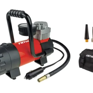 Compresor auto 12V Amio cu lanterna LED, manometru, 7 bar, 100 PSI Preferatul clienților