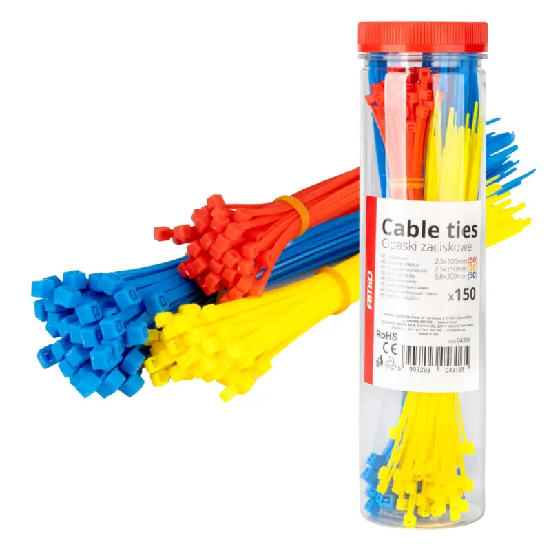 Set fașete din plastic multicolore AMiO, 150 buc, diverse dimensiuni Reducere extra