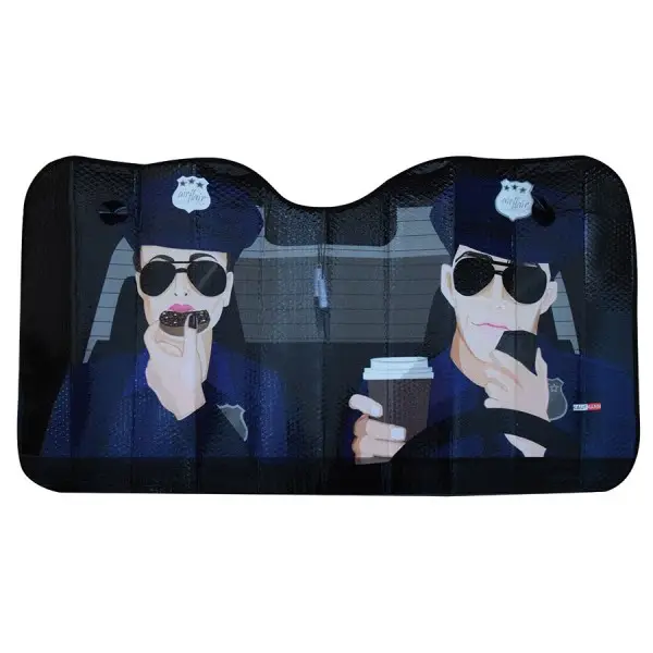 Parasolar pliabil pentru parbriz 130x70 cm, model Police, Automax Preț promoțional