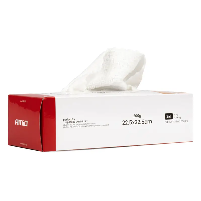 Set 12 lavete din microfibra 22,5x22,5 cm, 200G, pentru casa si auto - Amio Discount