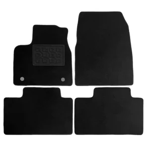 Set covorase auto din mocheta pentru Renault Scenic 5 Electric 2024+, negre, 4 piese Bestseller