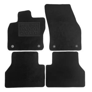 Set covorase auto din mocheta pentru VW Caddy 5 locuri, 2020+, negre, 4 piese Reducere de preț