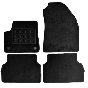 Set covorașe auto din mochetă pentru Citroen E-C3 2024-, negre, 4 piese Bestseller