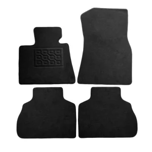 Discount Set covorașe auto din mochetă pentru BMW X7 G07, 5 locuri, negre, 4 piese