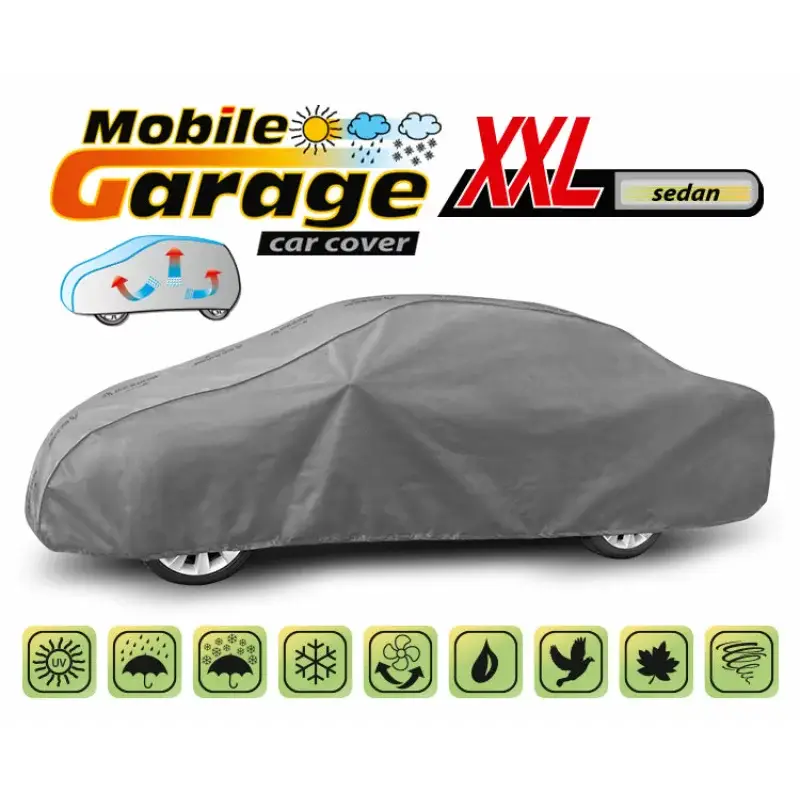 Retur ușor Prelată auto completă Mobile Garage XXL pentru sedan, impermeabilă
