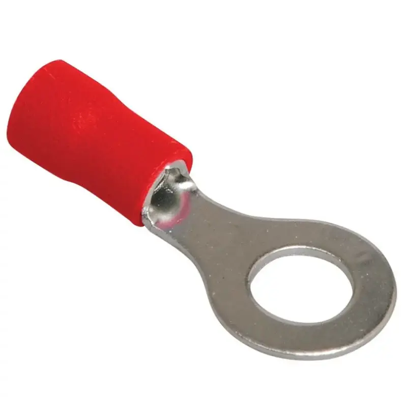 Papuci electrici tip inel Ø5 mm roșii, set 10 buc, pentru conductori 0,5-1,5 mm² Ofertă exclusivă