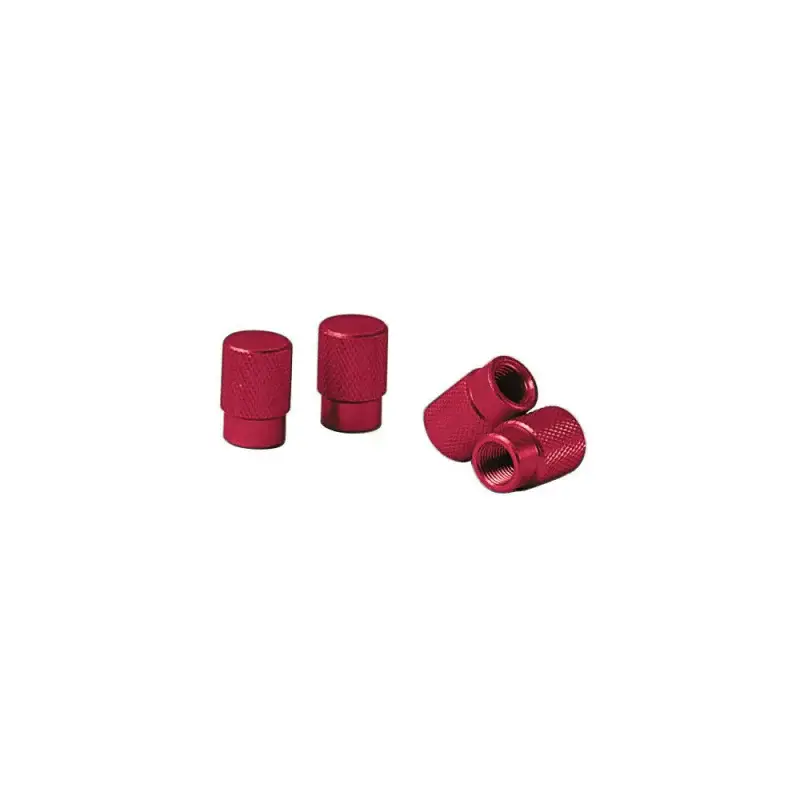 Capace valve auto sport din aluminiu, rosii, set 4 bucati Ieftin