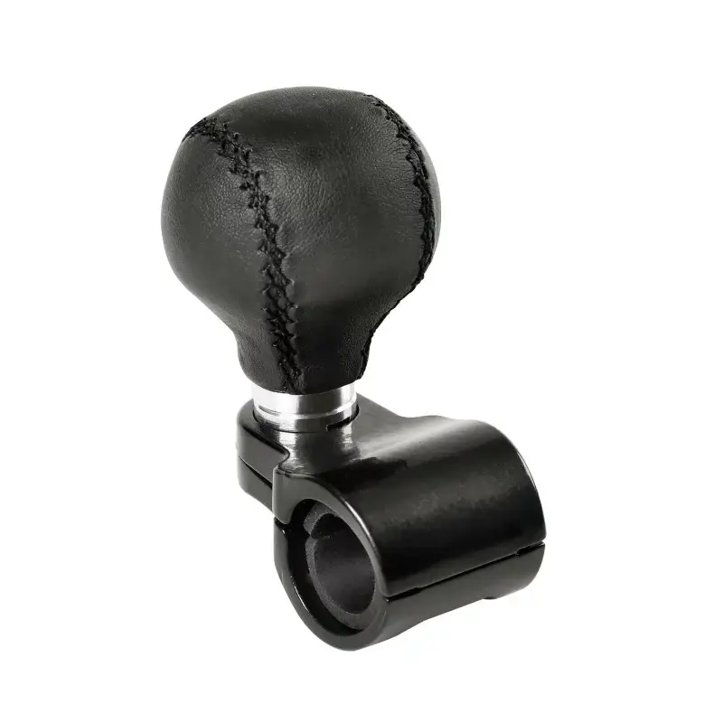 Nuca de rotire volan Power-Ball universală din piele, neagră, 30 mm Popular