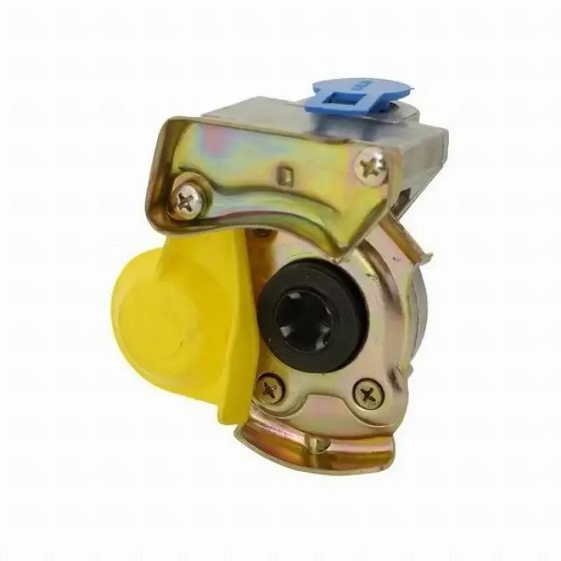Cuplă aer pneumatică cu supapă 16 mm Kamar, tip tată, galben Doar azi