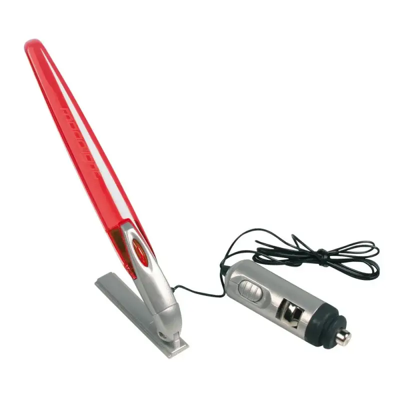 Lampa LED interior auto 12V rosie, brat reglabil si baza adeziva Ofertă