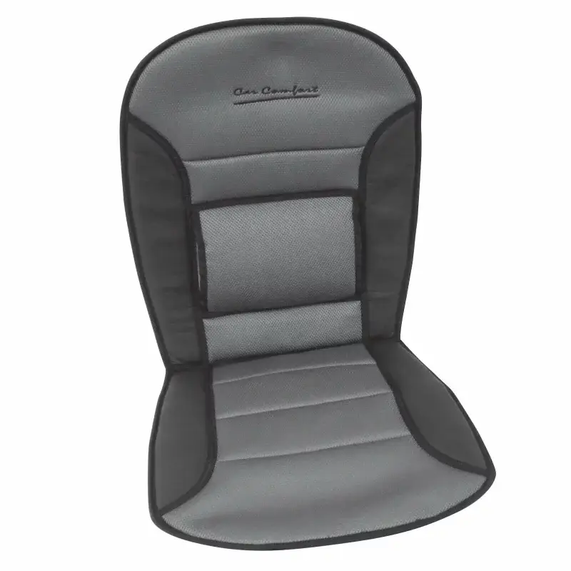 Husă scaun față Comfort cu suport lombar, negru/gri, 1 buc, Carpoint Livrare rapidă