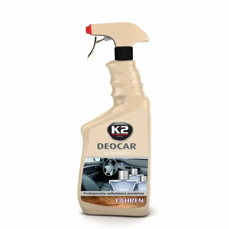 Odorizant auto cu atomizor K2 Deocar Fahren, parfum intens, 700 ml Ofertă limitată