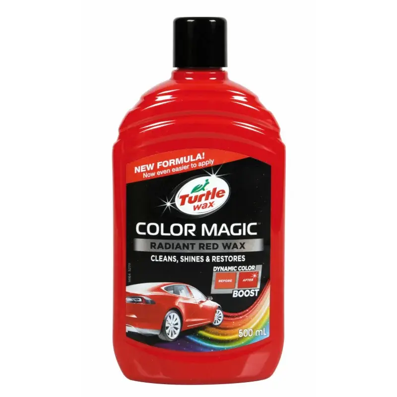 Noutate Pasta pentru lustruit caroserie roșie Turtle Wax Color Magic, 500 ml