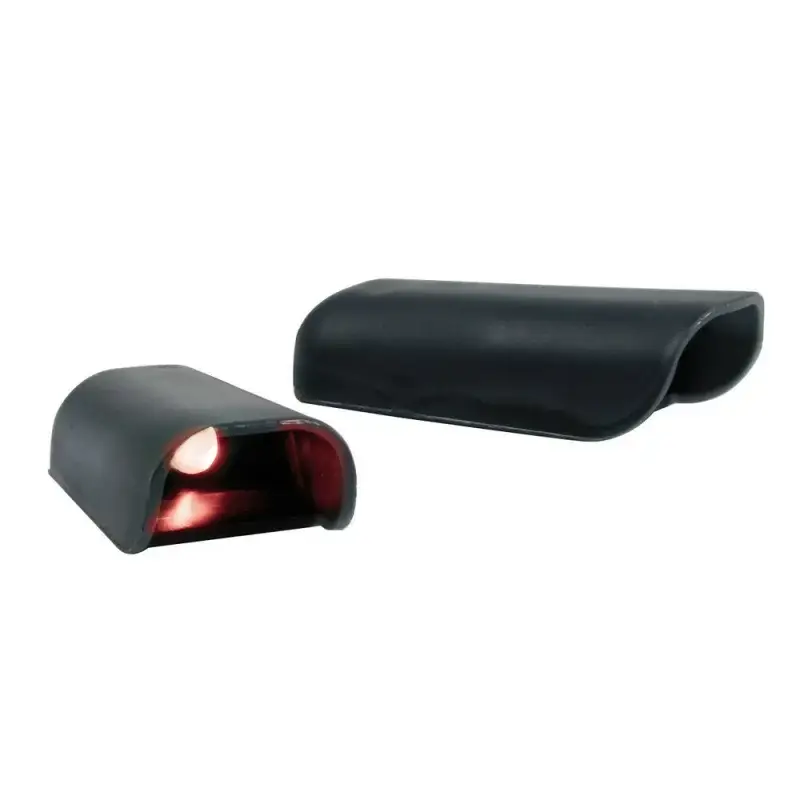 Plată sigură Mini proiectoare LED auto 12V rosii cu baza adeziva, set 2 buc