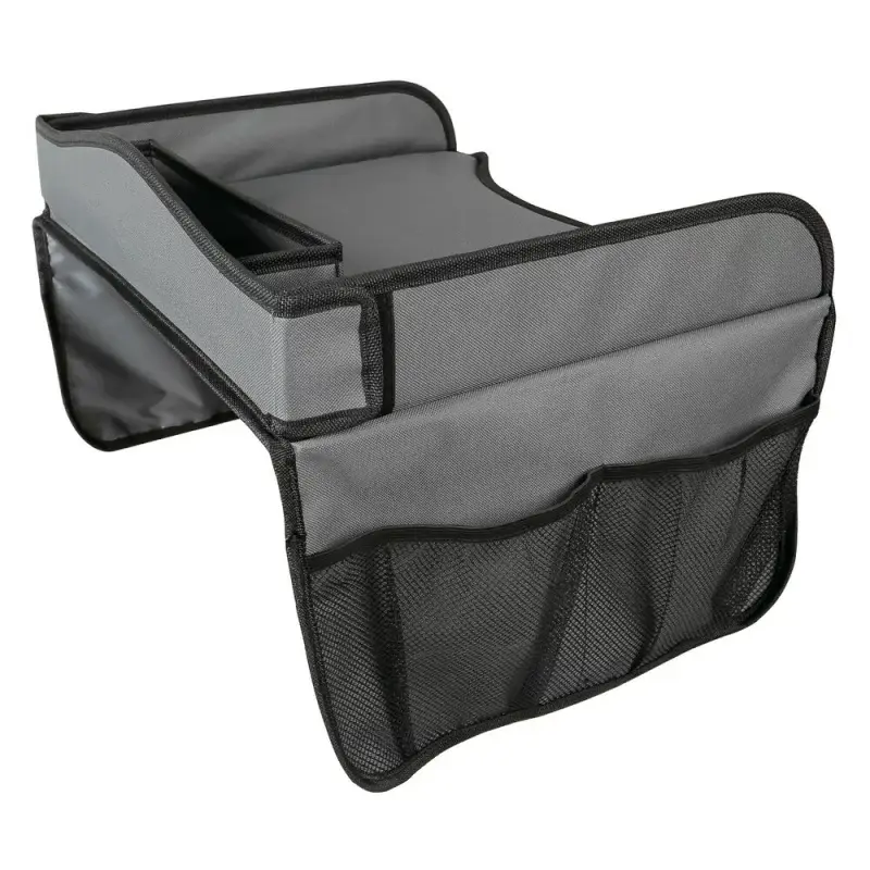 Cel mai bun preț Măsuță auto pentru copii Lampa Snack & Play, pliabilă, gri, 40x36 cm