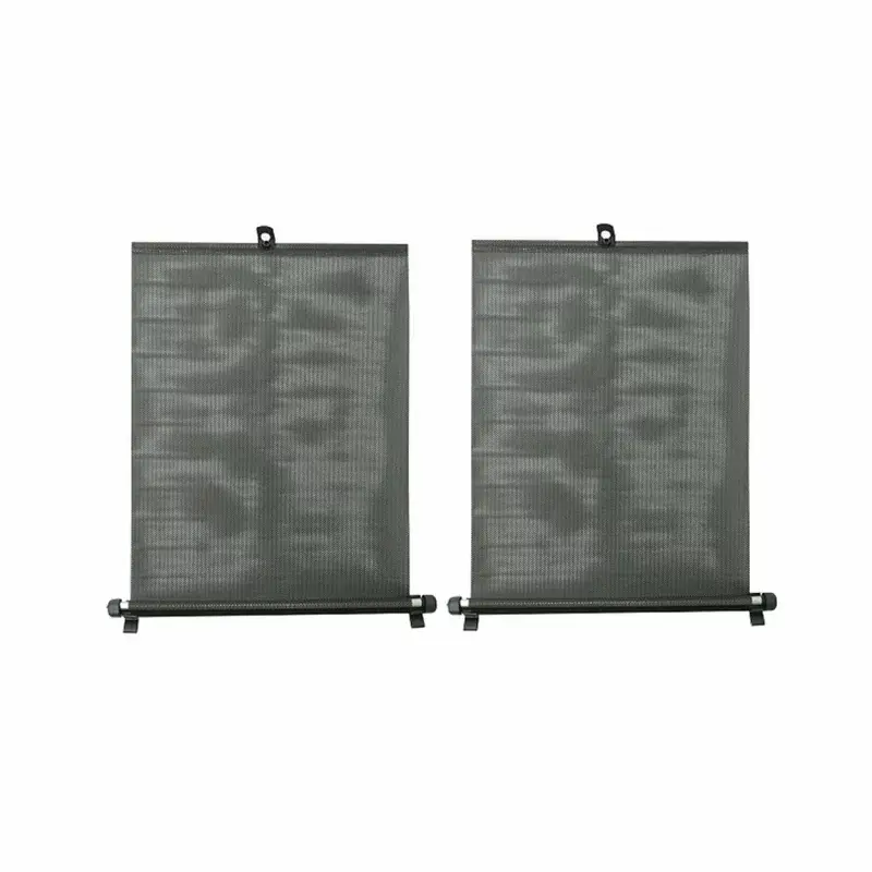 Jaluzele auto cu ventuze Amio, negre, 45 cm, set 2 bucati Cel mai bun preț