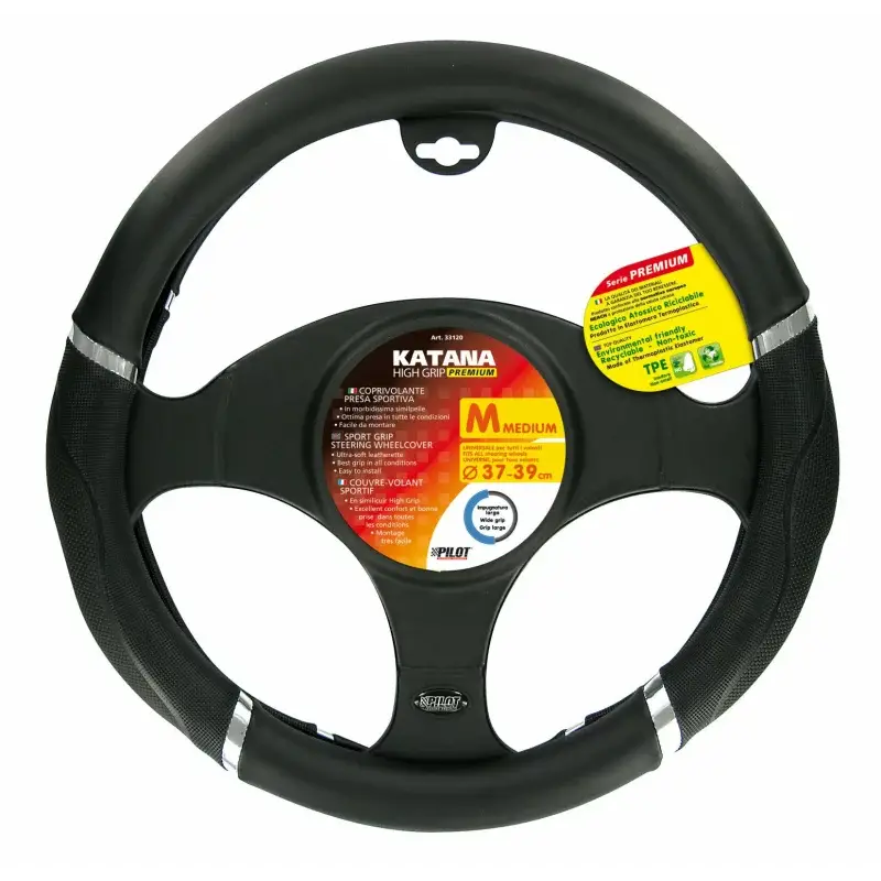 Manson volan Katana Premium M, imitatie piele, 37-39 cm Chilipir
