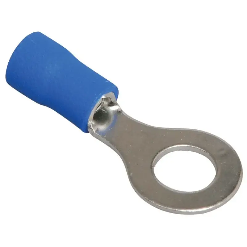 Papuci electrici tip inel Ø5 mm, albastru, set 10 buc pentru conductori Ofertă exclusivă