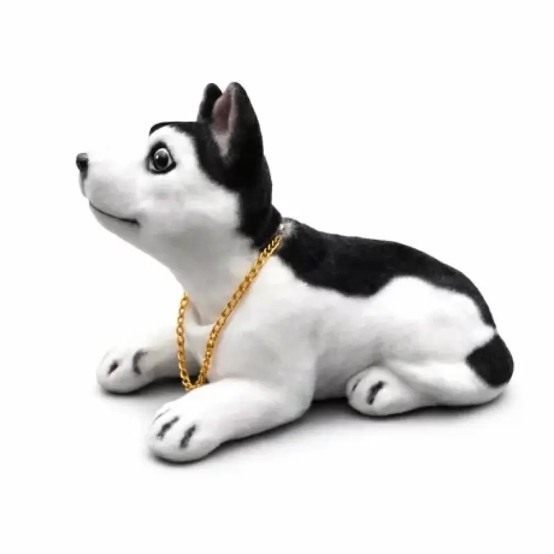 Super ofertă Figurina decorativa caine Husky care da din cap pentru masina
