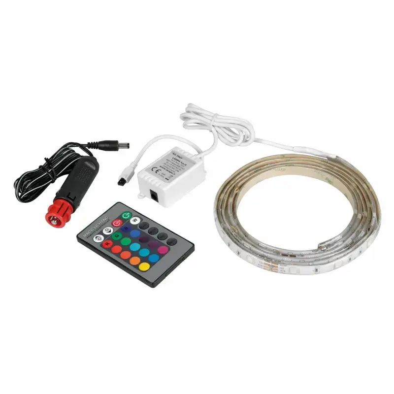 Bandă LED RGB cu telecomandă, 200 cm, 12/24V, impermeabilă Cel mai bun preț