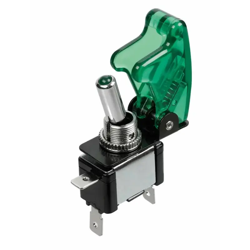 Intrerupator auto cu protectie si LED verde 12V 20A pentru iluminat Reducere